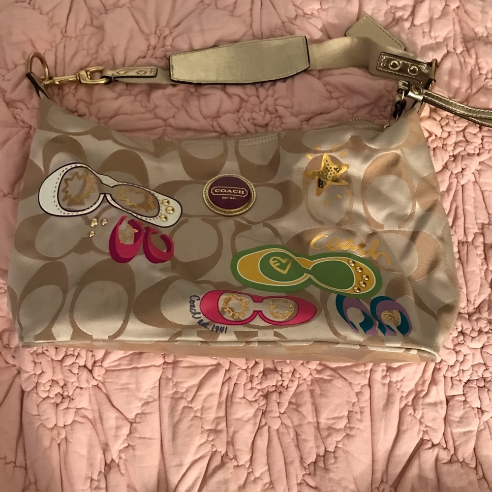 Coach Poppy Shoulder Hobo Bag